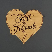 Load image into Gallery viewer, Split shipping for Best friends split heart ornament