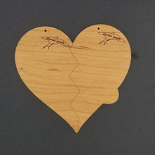 Load image into Gallery viewer, Best friends split heart ornament