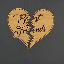 Load image into Gallery viewer, Split shipping for Best friends split heart ornament