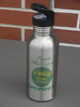Load image into Gallery viewer, I coach whats your super power personalized water bottle