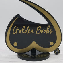 Load image into Gallery viewer, Golden boobs desk sign breastfeeding award - Altered Goods