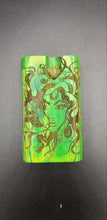 Load image into Gallery viewer, Medusa green wood dugout one hitter - Altered Goods
