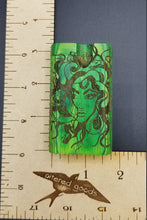 Load image into Gallery viewer, Medusa green wood dugout one hitter - Altered Goods