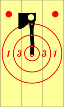 Load image into Gallery viewer, Axe throwing target stencil - Altered Goods