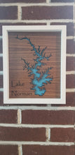 Load image into Gallery viewer, Lake norman cut out wooden frame sign - Altered Goods