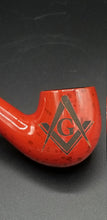 Load image into Gallery viewer, Freemason square and compass pipe - Altered Goods