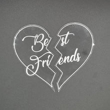 Load image into Gallery viewer, Best friends split heart ornament - Altered Goods