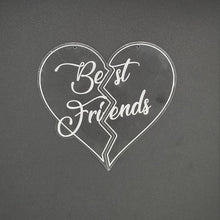 Load image into Gallery viewer, Best friends split heart ornament - Altered Goods
