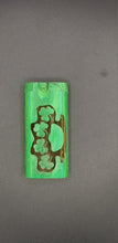 Load image into Gallery viewer, Shamrock brass knuckle green wood dugout one hitter