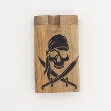 Load image into Gallery viewer, Jolly roger walnut dugout one hitter