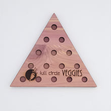 Load image into Gallery viewer, Cedar peg jump game board for 357 mag and 38 special bullet casings