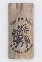 Load image into Gallery viewer, Thou may ingest a satchel of richards knight walnut dugout one hitter