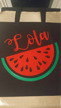 Load image into Gallery viewer, Personalized watermelon tote bag
