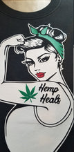 Load image into Gallery viewer, Hemp heals cbd rosie the riveter shirt
