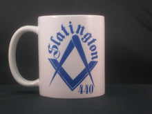 Load image into Gallery viewer, Masonic square and compass lodge mug
