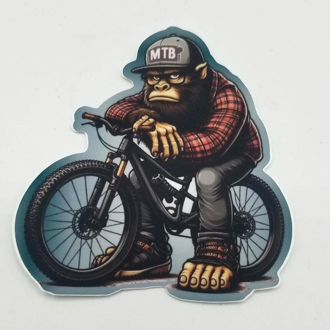 Mountain bike bigfoot sticker