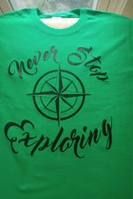 Load image into Gallery viewer, Never stop exploring shirt - Altered Goods
