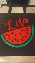 Load image into Gallery viewer, Personalized watermelon tote bag - Altered Goods
