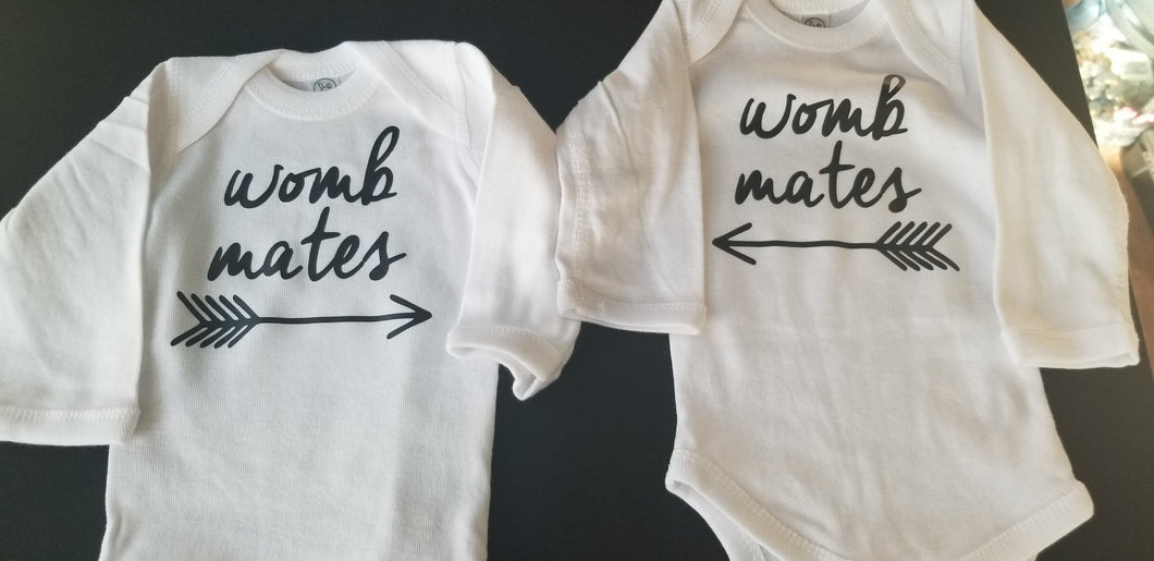Womb mates twin onesies - Altered Goods