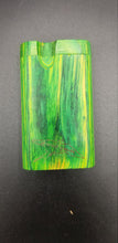 Load image into Gallery viewer, Medusa green wood dugout one hitter - Altered Goods
