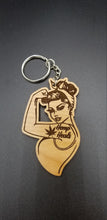 Load image into Gallery viewer, Hemp heals cbd rosie the riveter keychain - Altered Goods
