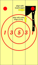 Load image into Gallery viewer, Axe throwing target stencil - Altered Goods
