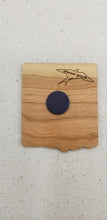 Load image into Gallery viewer, Straight outta quarantine hair stylist 2020 cherry hardwood laser engraved magnet - Altered Goods
