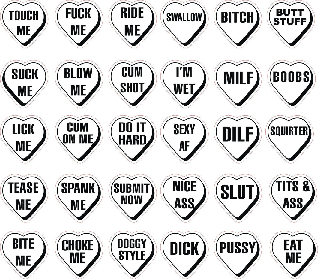 dirty conversation hearts svg dxf pdf corel draw files