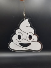Load image into Gallery viewer, Poop emoji clear acrylic ornament
