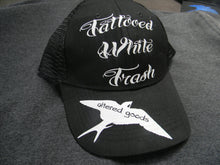 Load image into Gallery viewer, Tattooed white trash trucker hat - Altered Goods
