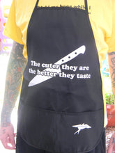 Load image into Gallery viewer, The cuter they are the better they taste chef knife apron - Altered Goods
